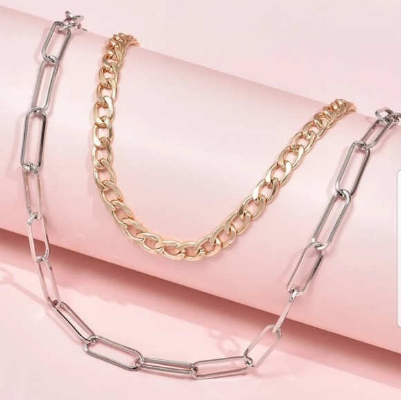 *Dallas* Set of 2 Chain Necklace - Picture 2 of 5